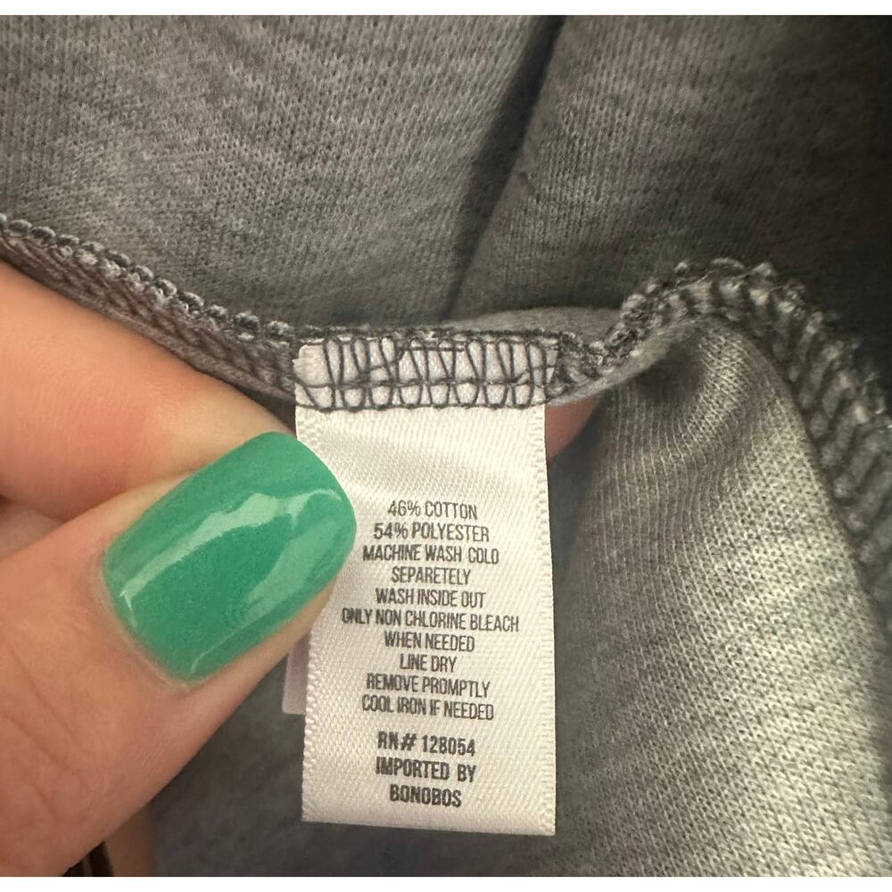 Bonobos Daily Grind Fleece Zip Vest Mens XL Gray Sleeveless Casual - Picture 6 of 6